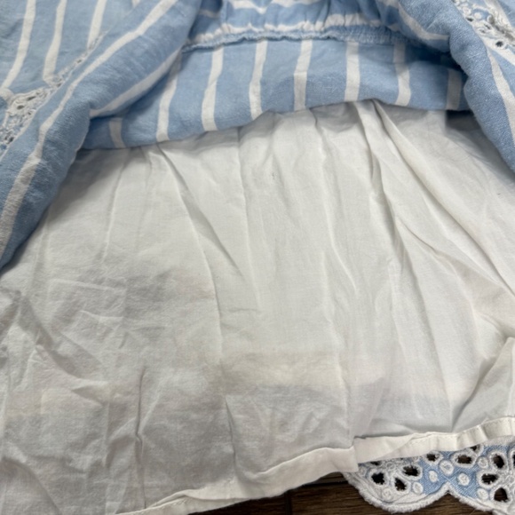 Janie and Jack Girls Aerin Linen Blend Maxi Dress Halter Eyelet Ruffle Size 7 - Picture 6 of 10